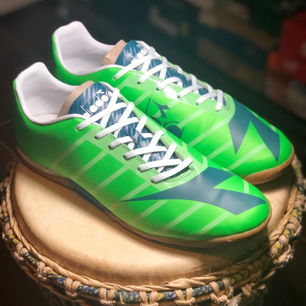 Diadora RB2003 R ID Soccer Green Fluo/Atl Sz 12.5
